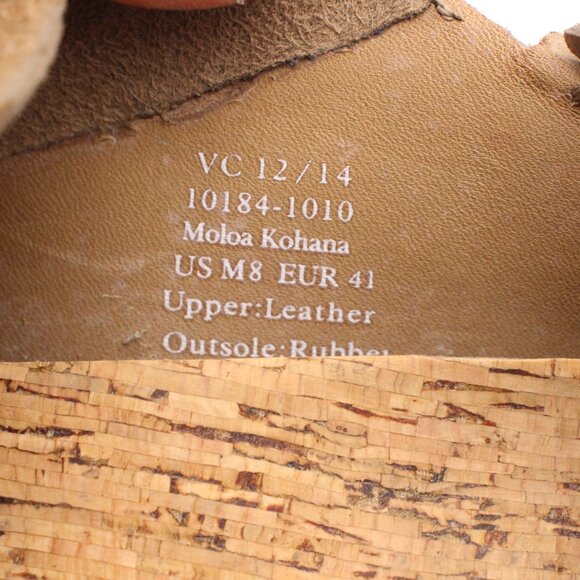 Olukai Moloa Kohana Loafers Men's 8 M Brown Leather Slip On Comfort Shoes - Picture 3 of 9